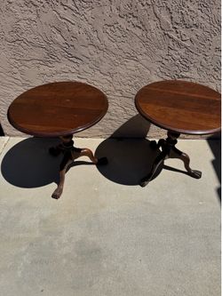 Pedestal End Tables