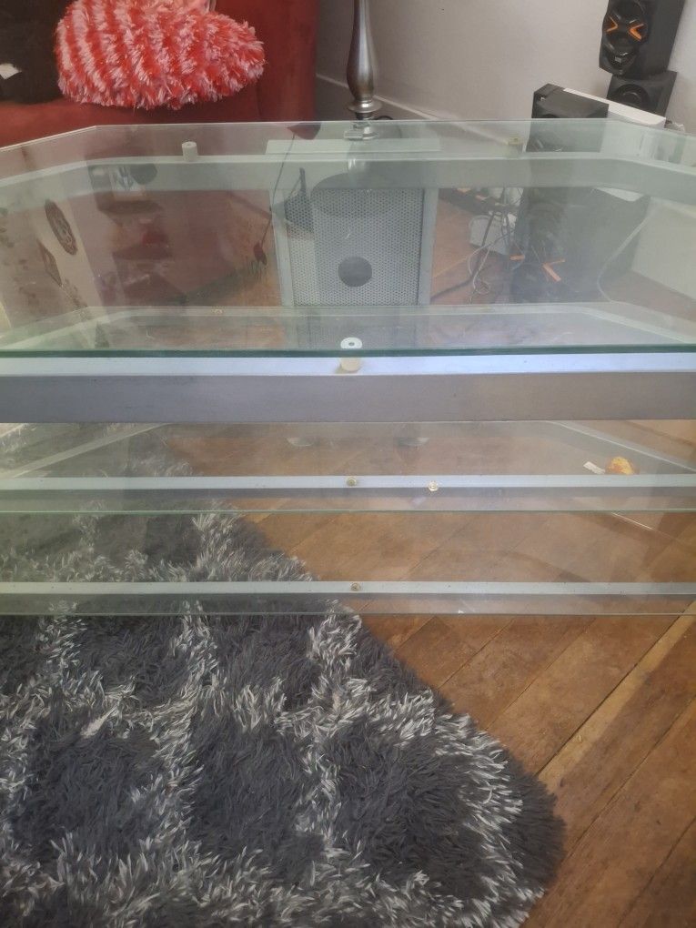 3 Tier Glass TV Stand