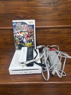 Nintendo Wii console bundle  super smash