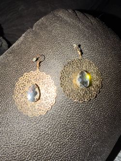 Gold and silver filigree earrings