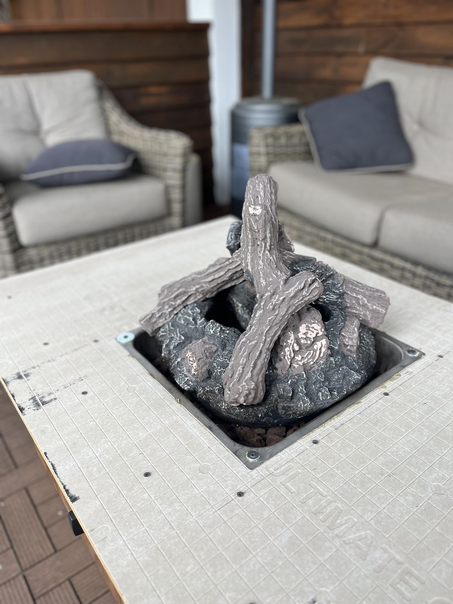 Outdoor Fireplace Log Set