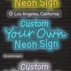 Custom Neon Type Sign