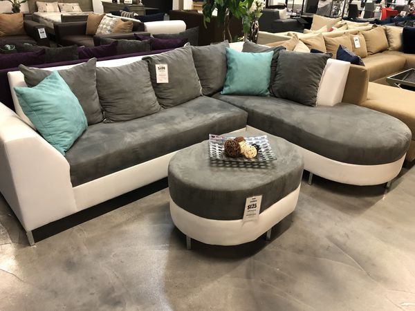 Sectional Sofa With Round Chaise For In Miami Fl Offerup Sectional Sofa With Round Chaise For