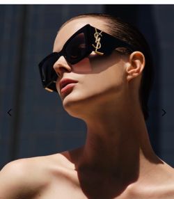New YSL sunglasses brown women’s cat eye