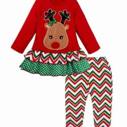 Brand New Reindeer Christmas Outfit- Size 2T