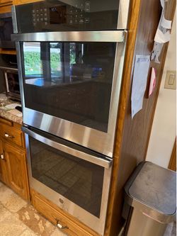Brand new double oven GE