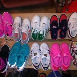 Nikes,Vans,Filas , Nikes Air Force Ones ,Adidas,Air Jordan's, Size 6.5;7,8.5.