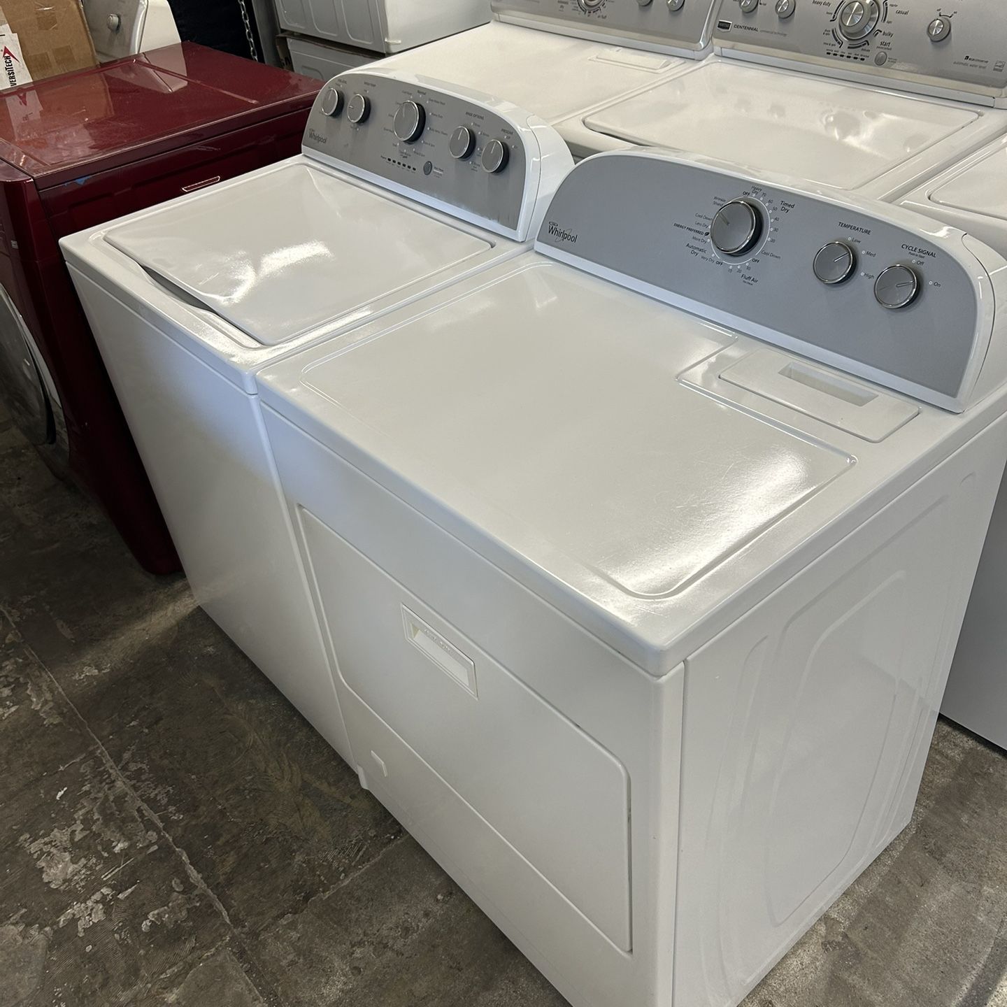 Used Whirlpool Washer And Gas dryer(working) Heavy Duty ( Free Installation) with Warranty  