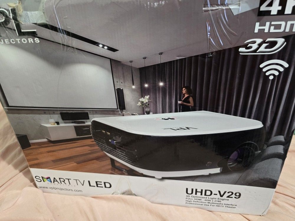 vpl projector smart tv ,4k, hdmi, 3d