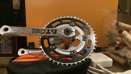 GT power series Cranks with regular 44T sprocket price $190 OR will trade for Pokémon /One Piece