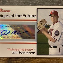 2008 Bowman Signs of the Future Autograph Joel Hanrahan #SOF-JH Washington Nats