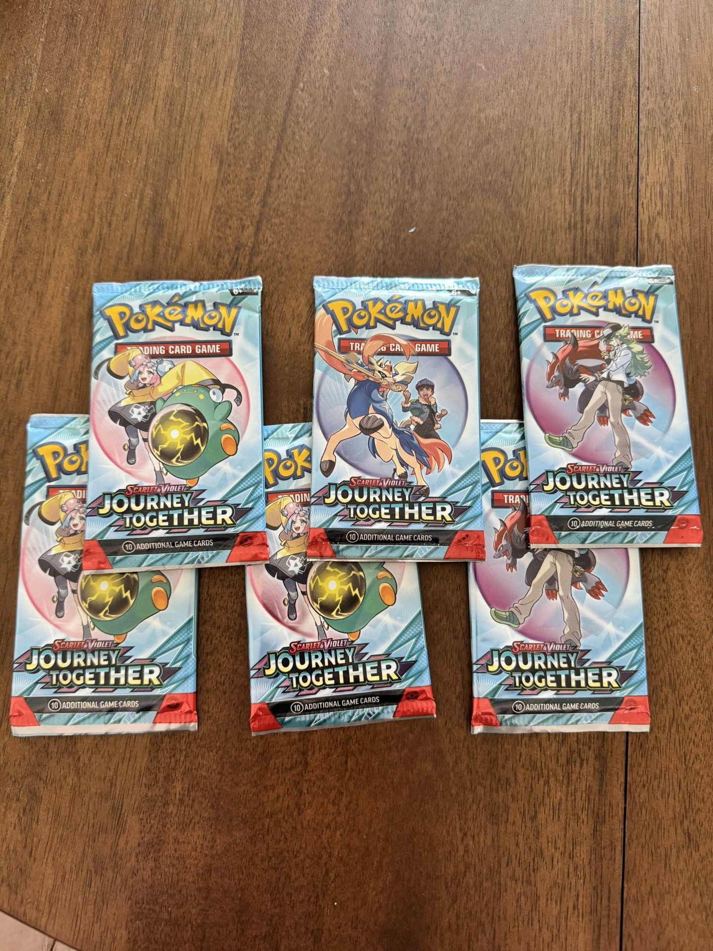 Pokemon Journey Together Booster Packs (Set Of 6)