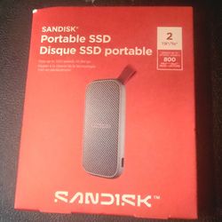 Sandisk Portable SSD 2 TB New In Factory Sealed Box Obo