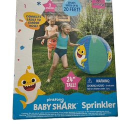Baby Shark Inflatable Water Sprinkler For Kids Summer Water Toy