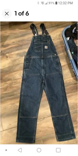 Carhartt Flex Overalls Coveralls Work wear Jeans Denim