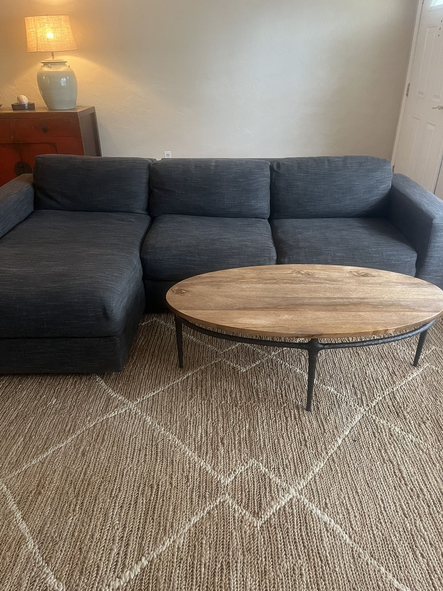 West Elm Urban Sectional And Table
