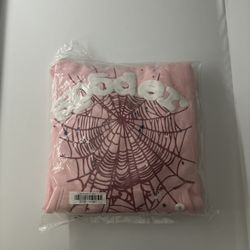 Sp5der OG Web Hoodie Pink