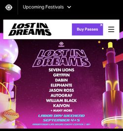 Lost In Dreams Festival Sunday 