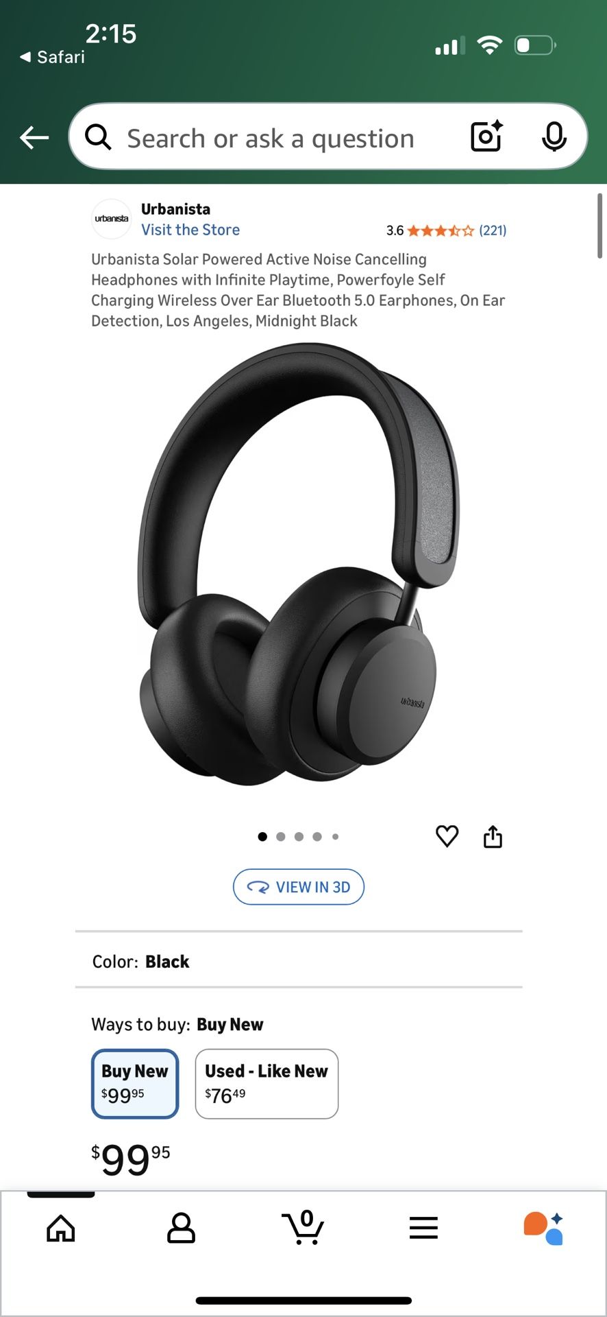 Black Headphones By Urbanista