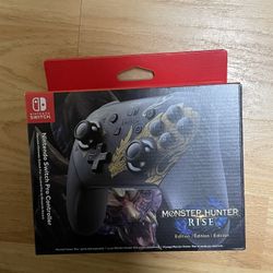 Monster Hunter Rise - Nintendo Switch Pro Controller - LIMITED EDITION
