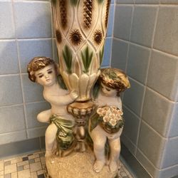 Cherub Planter:  23” High, EC