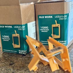 New 1-Gang Low Voltage Mounting Brackets - 35 Available