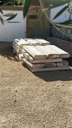 Concrete caps stone