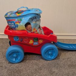 Mega Bloks Wagon with Blocks