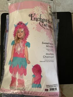 Girls Sweatheart Monster costume