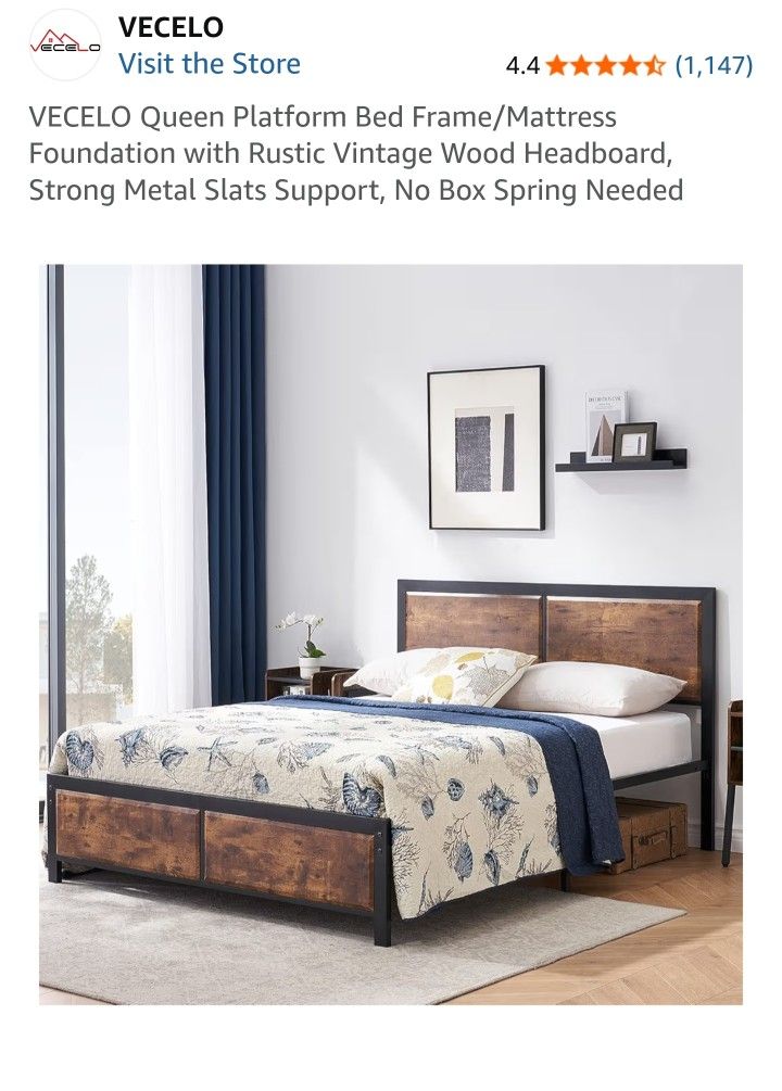 Queen Platform Bed Frame