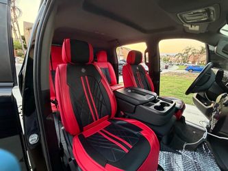 Red and Black Car Seat Covers Set