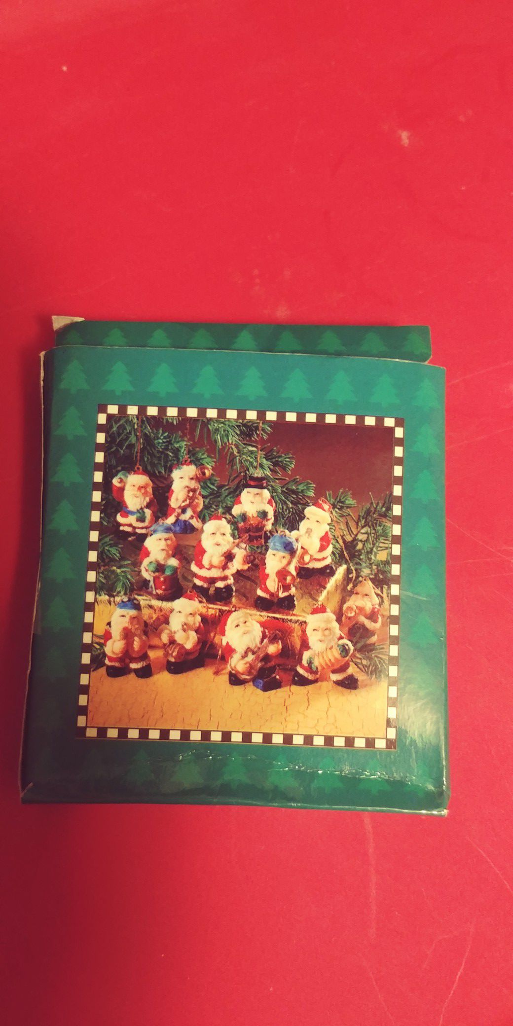 Mini- Santa musician ornaments.