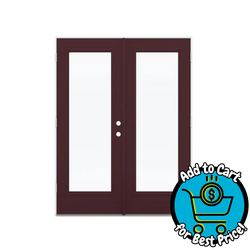 JELD-WEN F-3500 60" x 80"  Fiberglass RH outswing French Patio Door w/ Low-E Glass