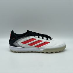 Adidas Copa Pure III Pro TF Turf Soccer Shoes White/Lucid Red/Black Size 10 - NEW 