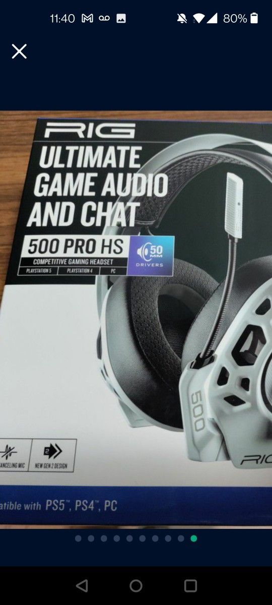 NEW 🎮 🎧 Gaming Chat Headset for PS4, PS5, & PC