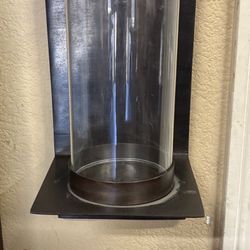 Steel And Glass Candle Holders NEW
