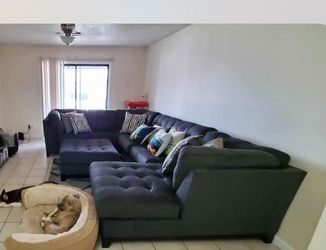 Dark grey sectional