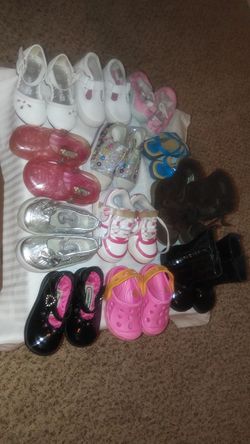 Girls Toddlers Various Brand Shoes. Sizes 4 to 5.