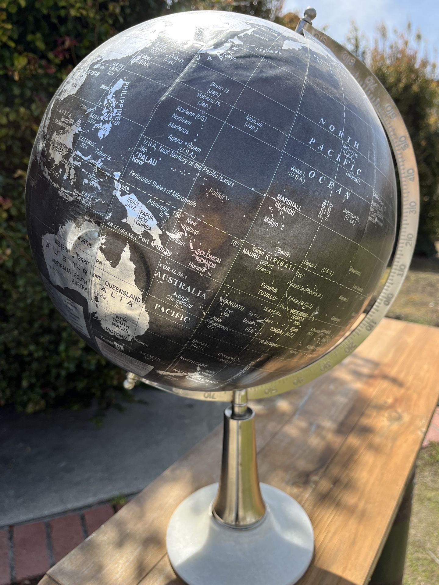 World Globe With Marble Base
