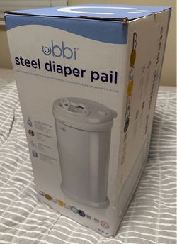 Gray Ubbi Diaper Pail