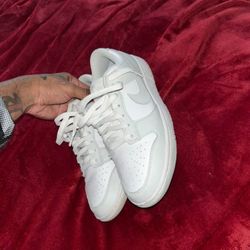 White & Gray Nike Dunks 