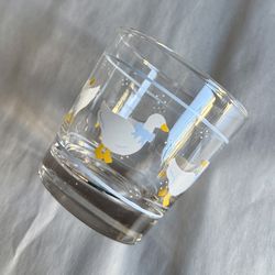 Vintage 8-oz Country Goose Cottagecore Glass Tumbler