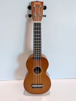 Mahalo MR1TBR Soprano Ukulele Natural Wood 4 String Instrument Indonesia