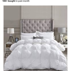 NEW! Queen Size Goose Down Comforter: White