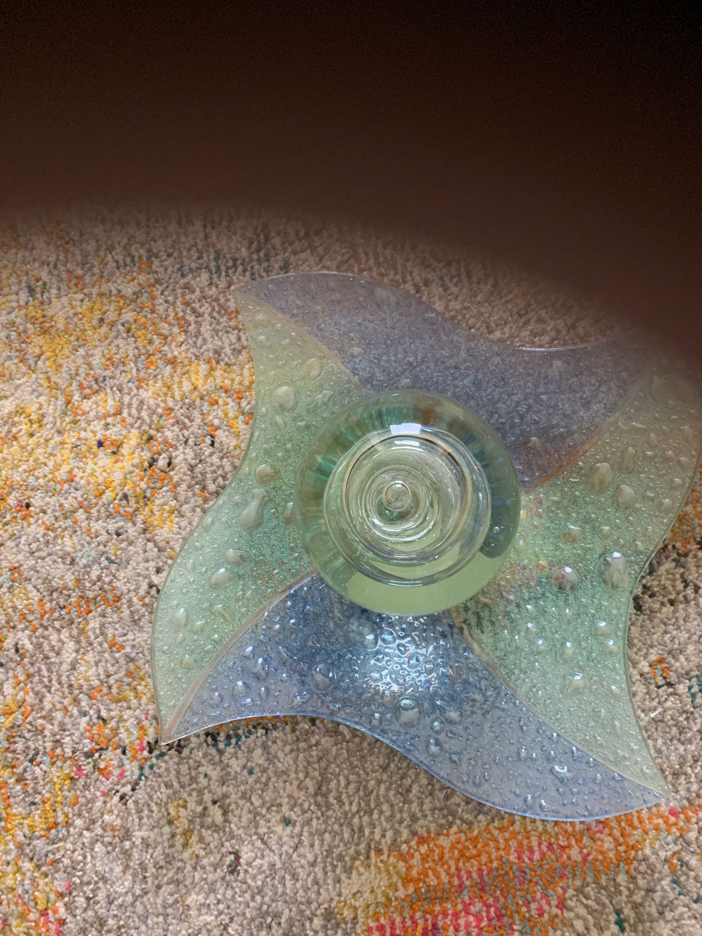 Giant glass and plate decoration