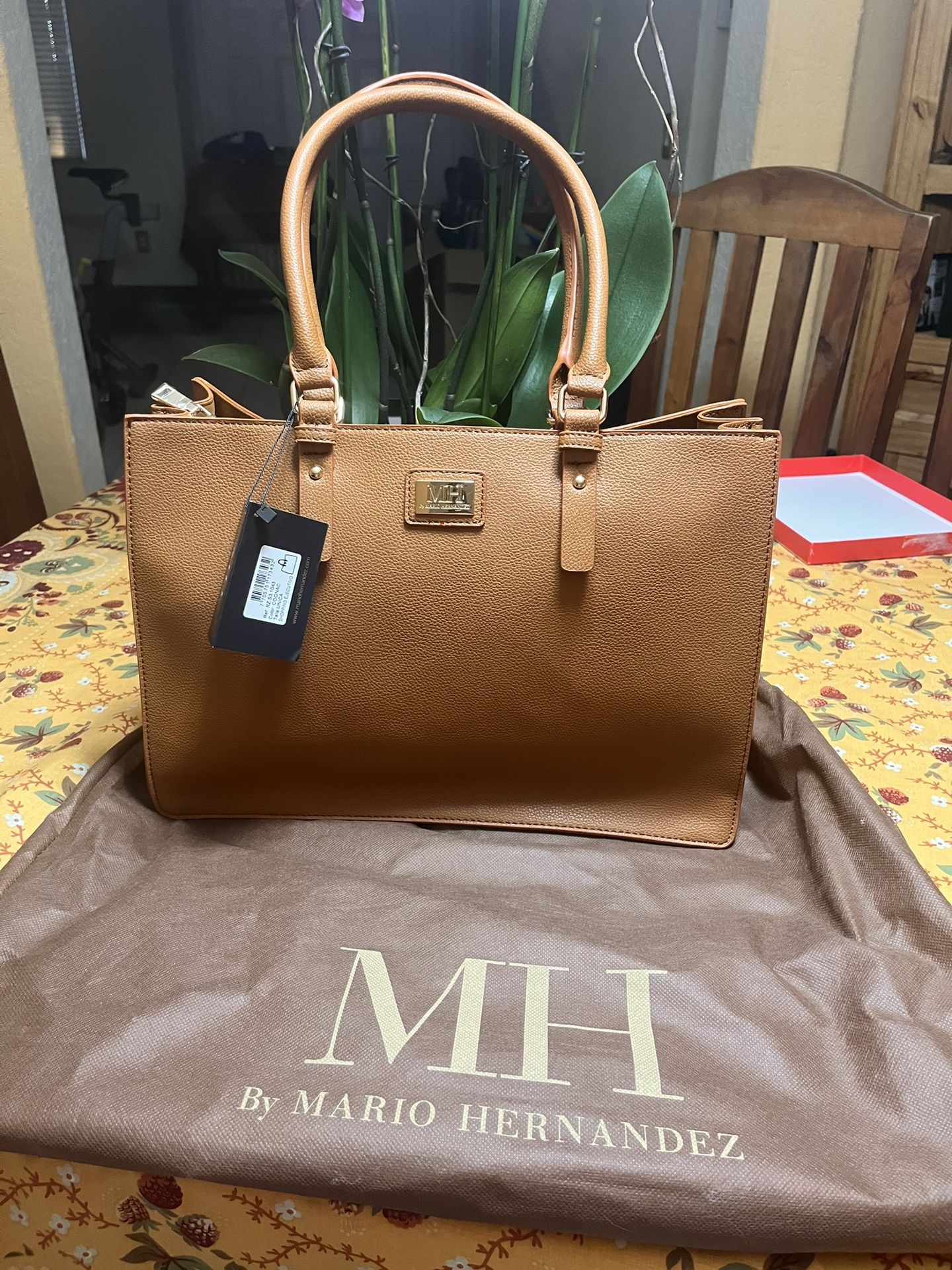 Mario Hernandez Leather Shopping Bag