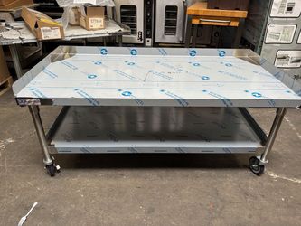 NEW 60" x 30" All Welded Stainless Steel Equipment Stand On Wheels Heavy Duty #4996