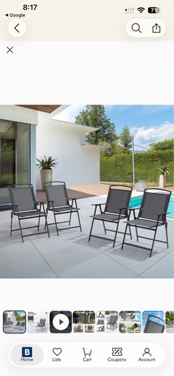 Outdoor Folding chair- 2 Sets of 2