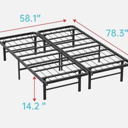 Queen Foldable Bed Frame 