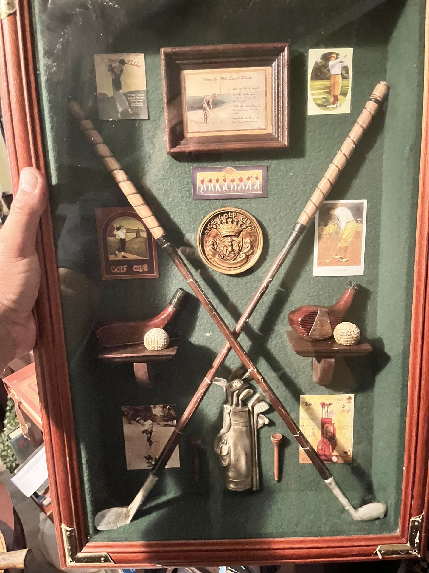 Golf And Fly Fishing’ Shadow Box
